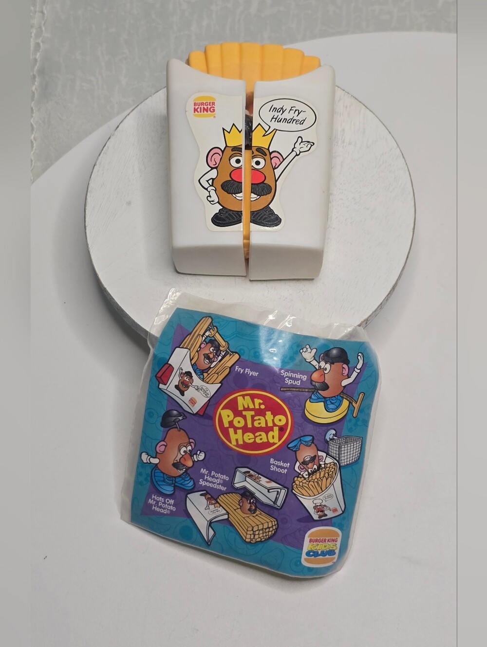 1998 Mr. Potato Head Burger King Toy - "Indy Fry Hundred" Speedster No bag